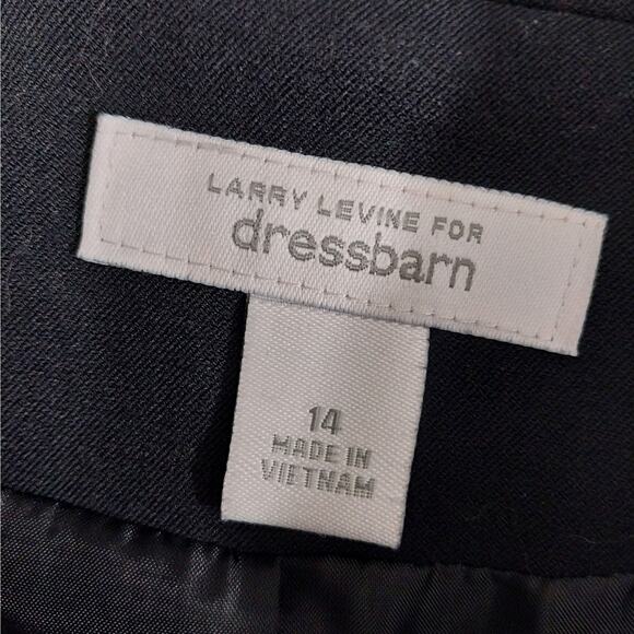 LARRY LEVINE/DRESSBARN! TAILORED BLACK LONG LGTH, DRAPEY & ELEGANT JACKET! SZ 14 - Picture 11 of 14